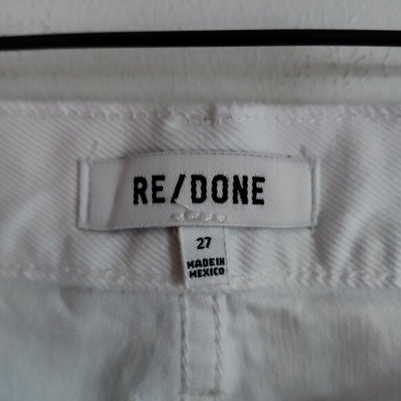 Ladies SZ 27 Re/Done Vintage White  90's High-Rise Loose Jean - Picture 5 of 5